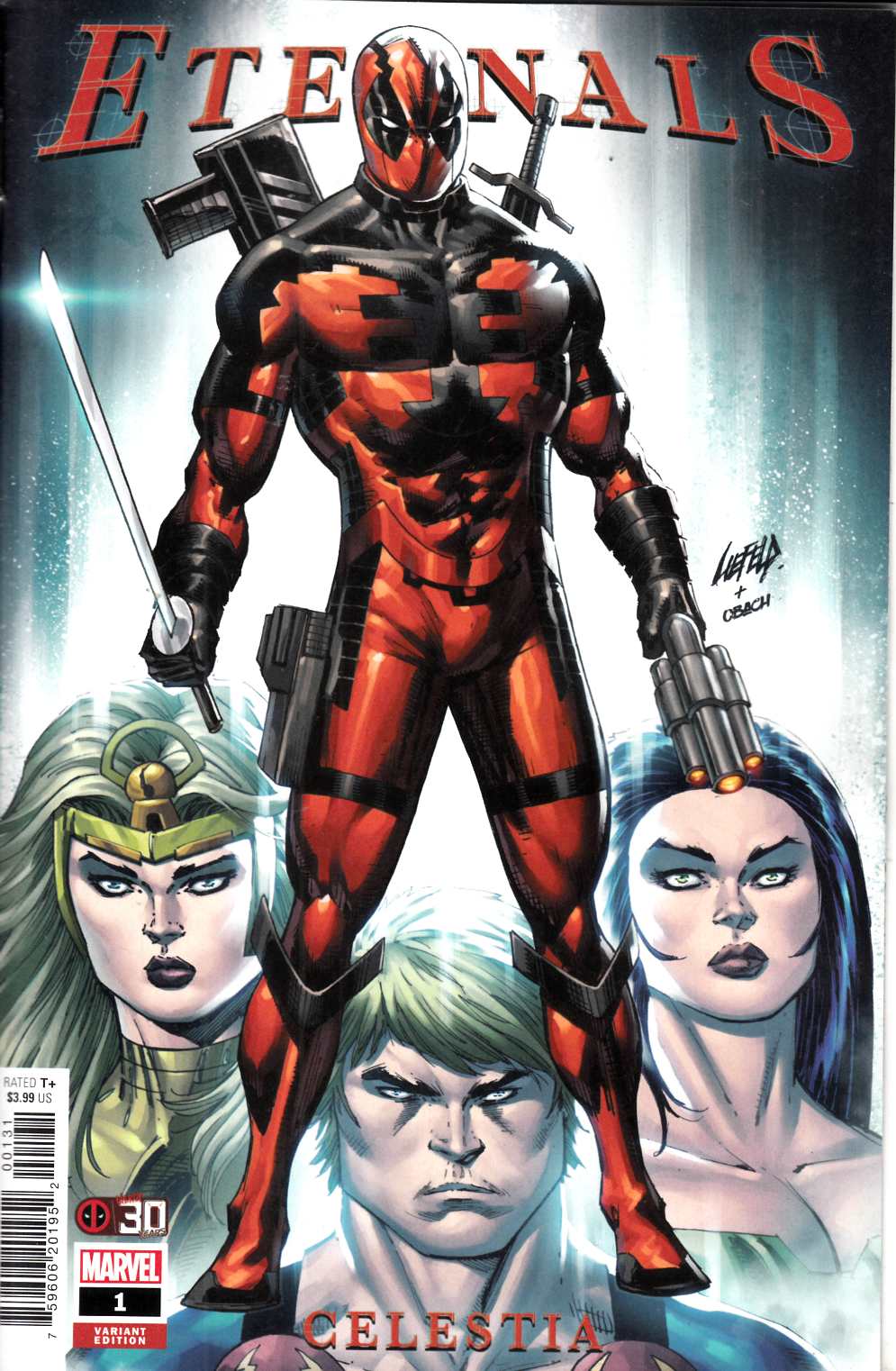 Eternals Celestia #1 Liefeld Deadpool  Variant Cover Very Fine (8.0) [Marvel Comic] LARGE