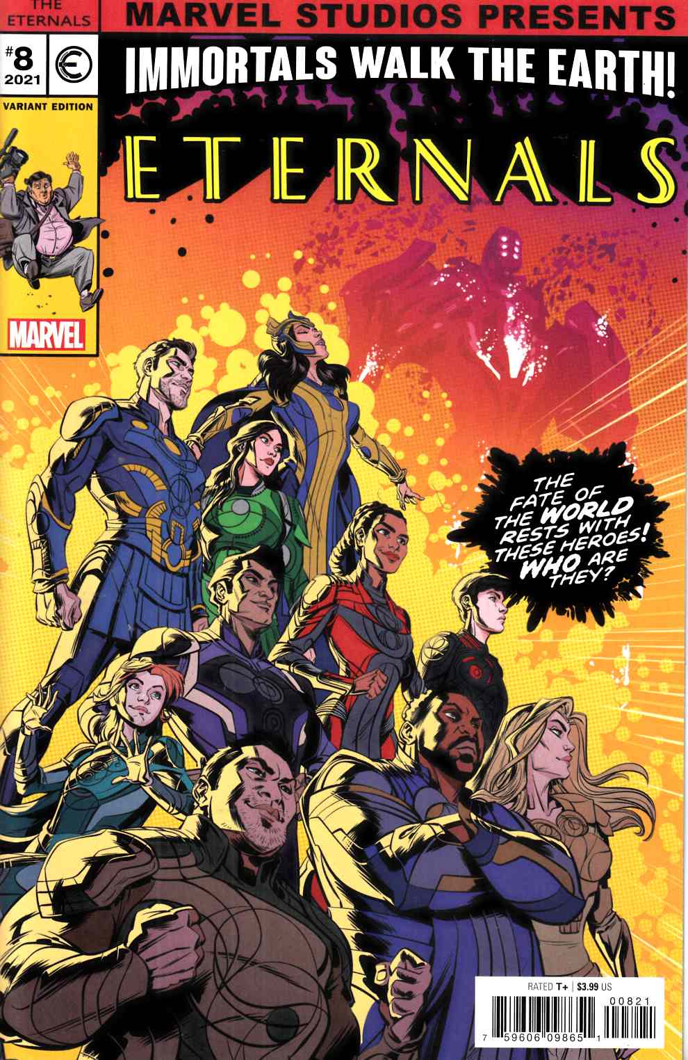 Eternals #8 Castellani Variant Cover Near Mint (9.4) [Marvel Comic] LARGE
