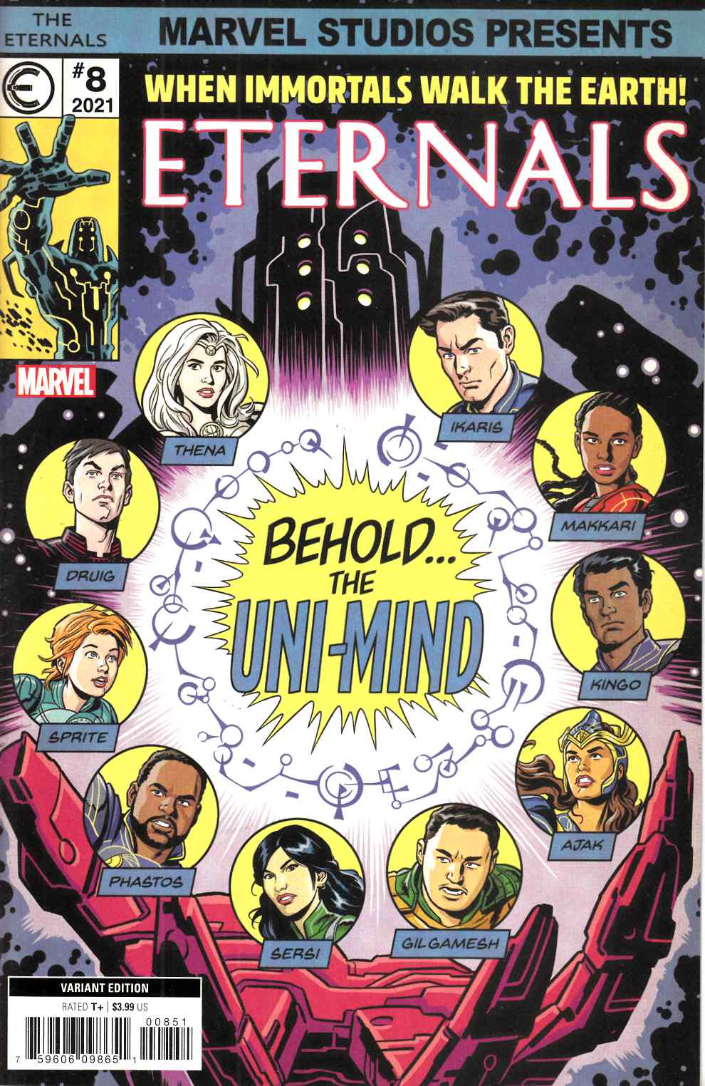 Eternals #8 Wahl Variant Cover Near Mint (9.4) [Marvel Comic] LARGE