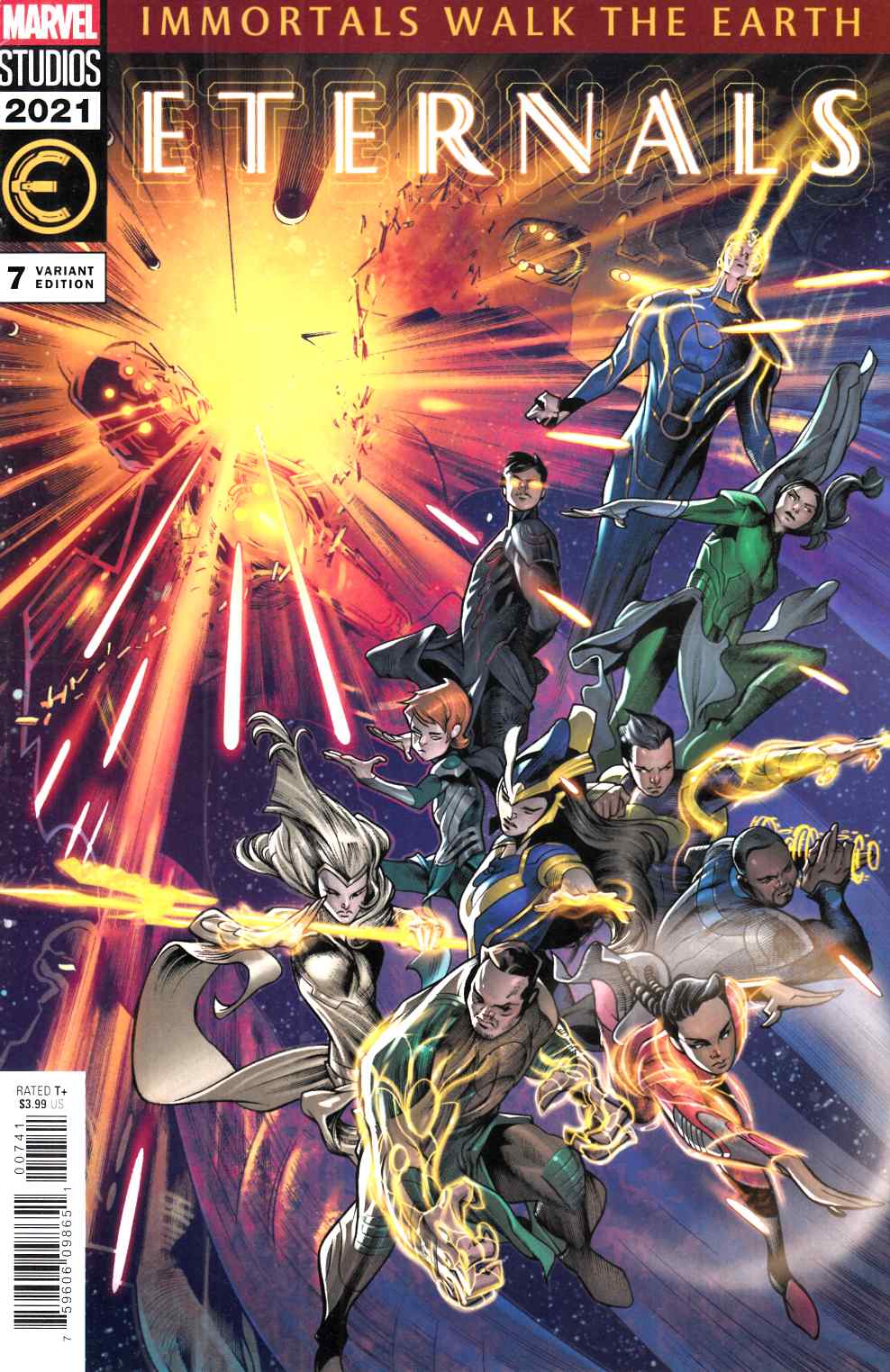 Eternals #7 Lozano Variant Cover Very Fine (8.0) [Marvel Comic] LARGE