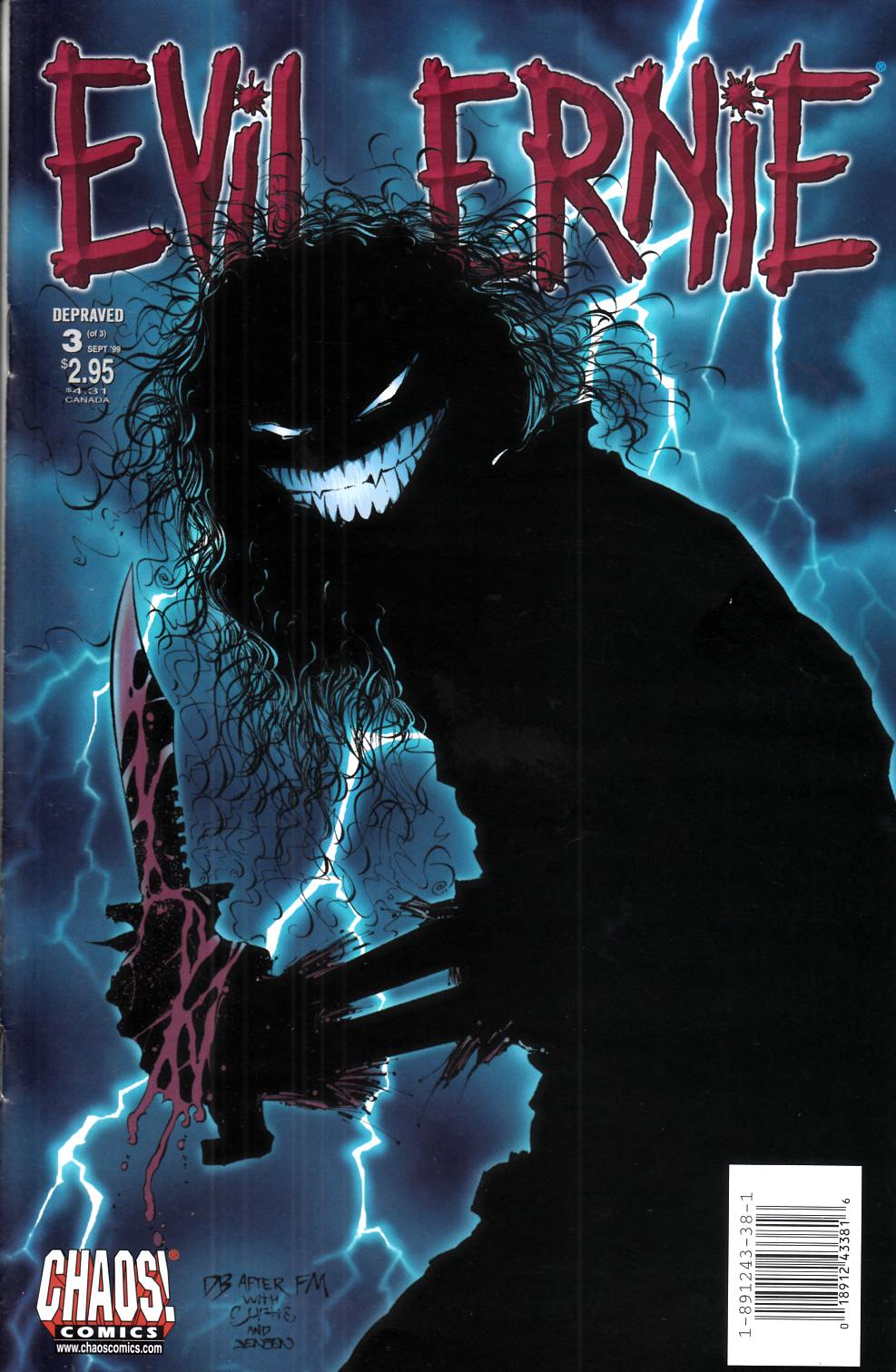 Evil Ernie Depraved #3 Very Fine (8.0) [Chaos Comic] LARGE