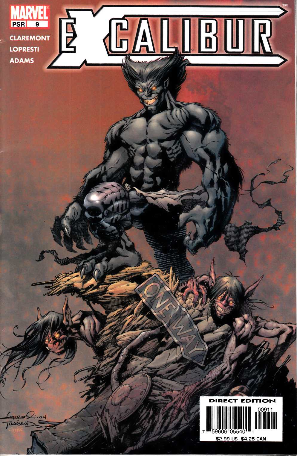 Excalibur #9 Fine (6.0) [Marvel Comic] THUMBNAIL
