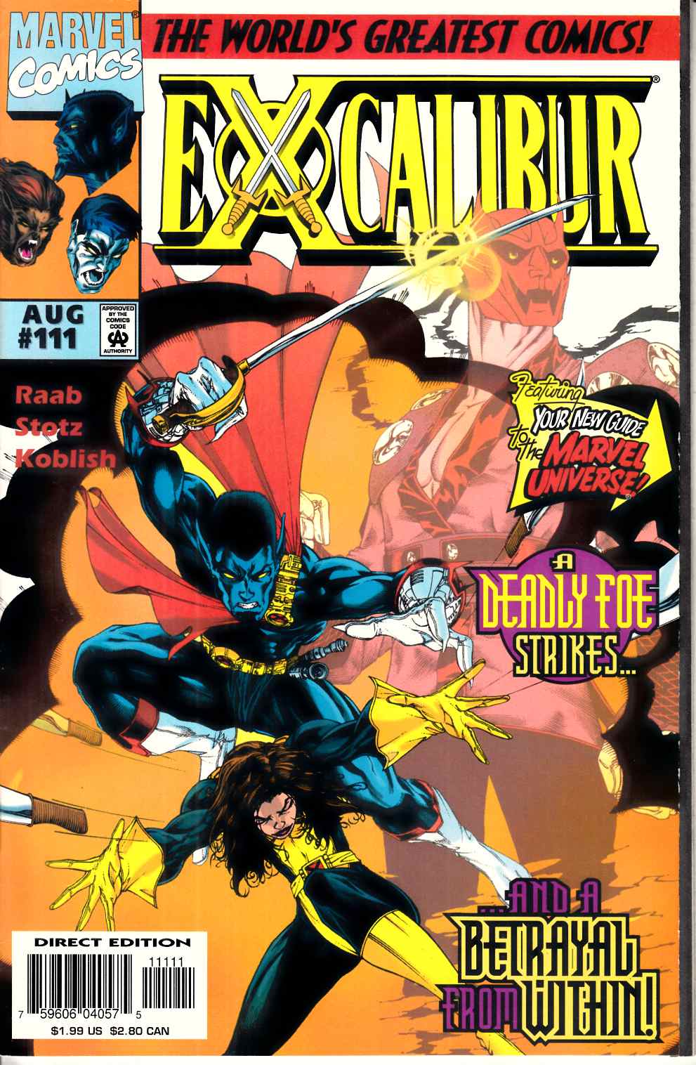 Excalibur #111 Very Fine (8.0) [Marvel Comic] LARGE