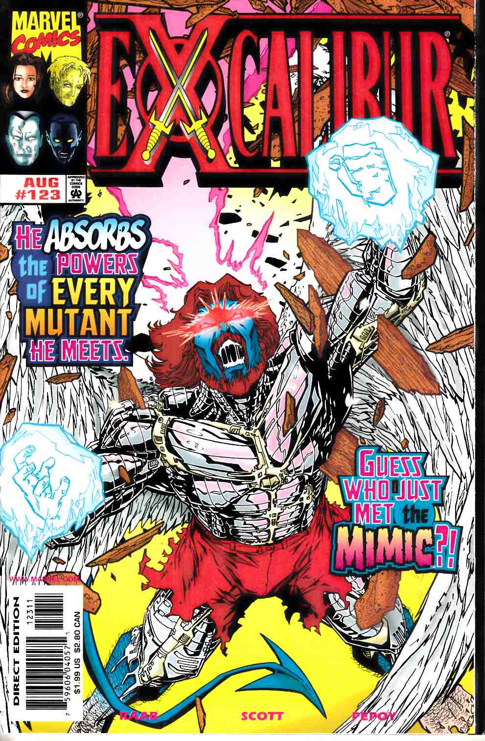 Excalibur #123 Near Mint (9.4) [Marvel Comic] LARGE