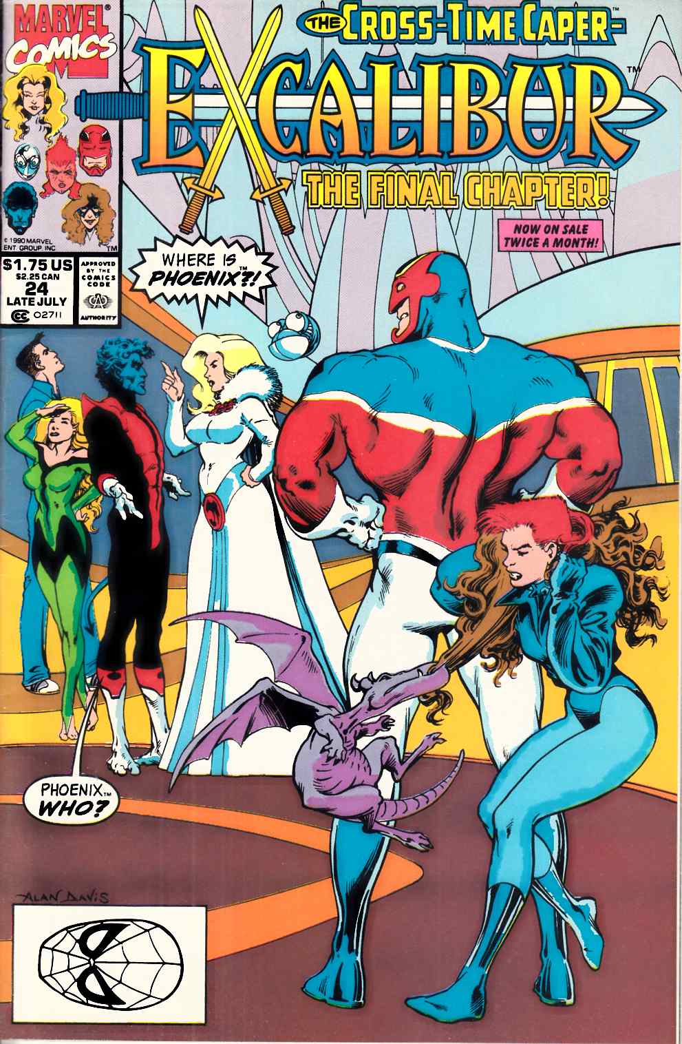 Excalibur #24 Very Fine (8.0) [Marvel Comic] THUMBNAIL