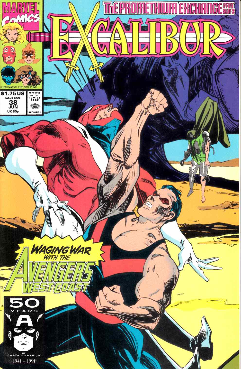 Excalibur #38 Very Fine (8.0) [Marvel Comic] LARGE