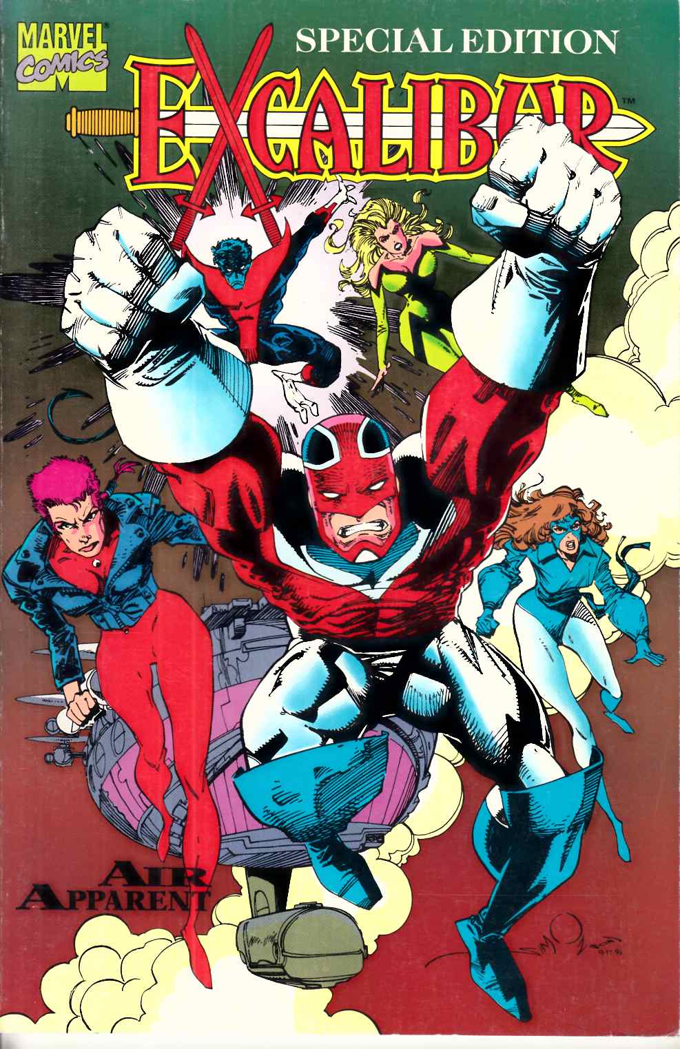Excalibur Air Apparent #1 Very Fine (8.0) [Marvel Comic] LARGE