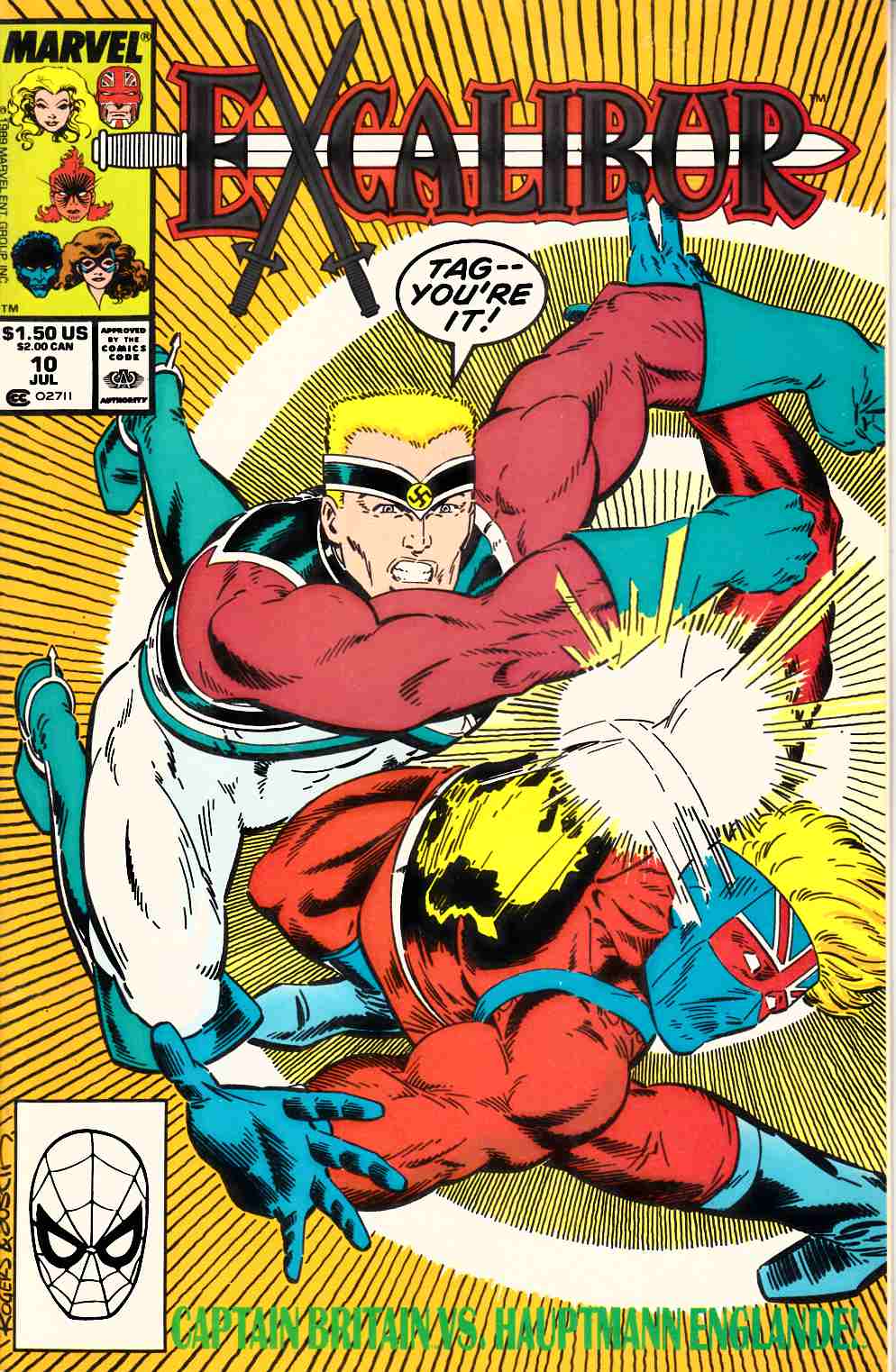 Excalibur #10 Fine (6.0) [Marvel Comic] LARGE