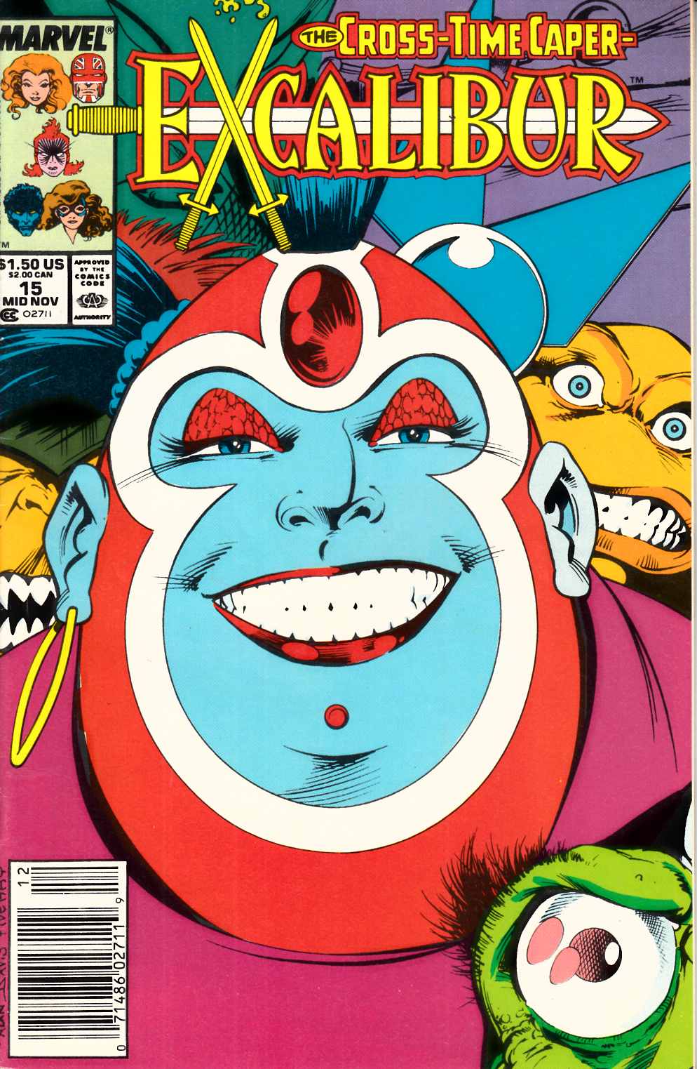 Excalibur #15 Newsstand Edition Very Fine (8.0) [Marvel Comic] LARGE