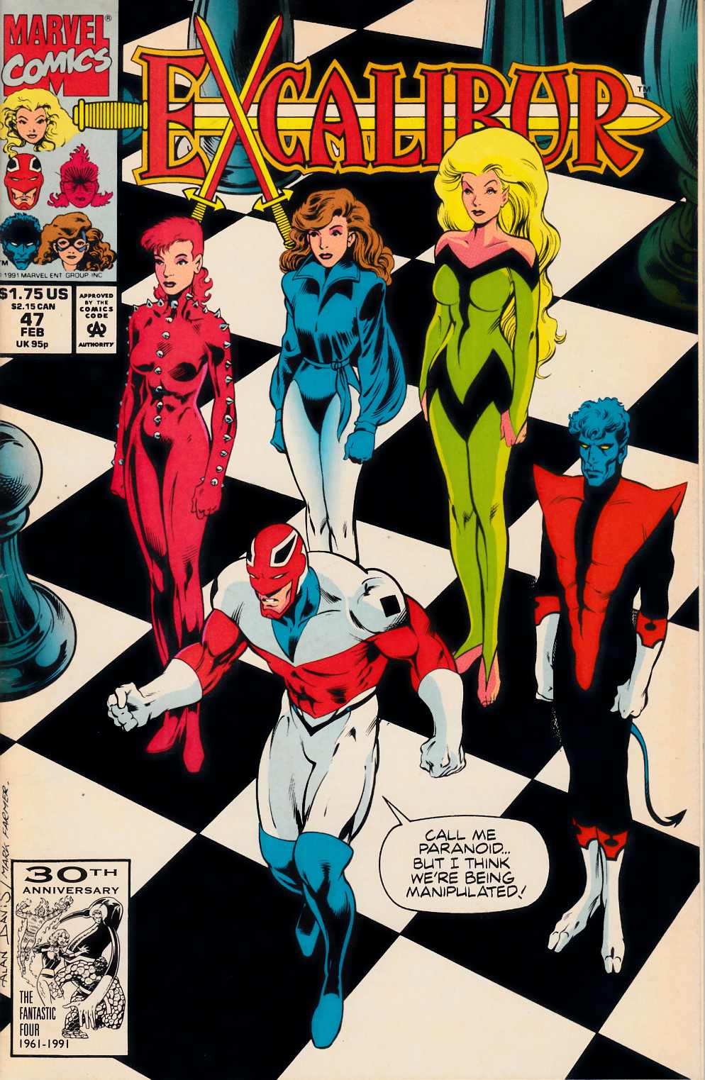 Excalibur #47 Very Fine (8.0) [Marvel Comic] LARGE
