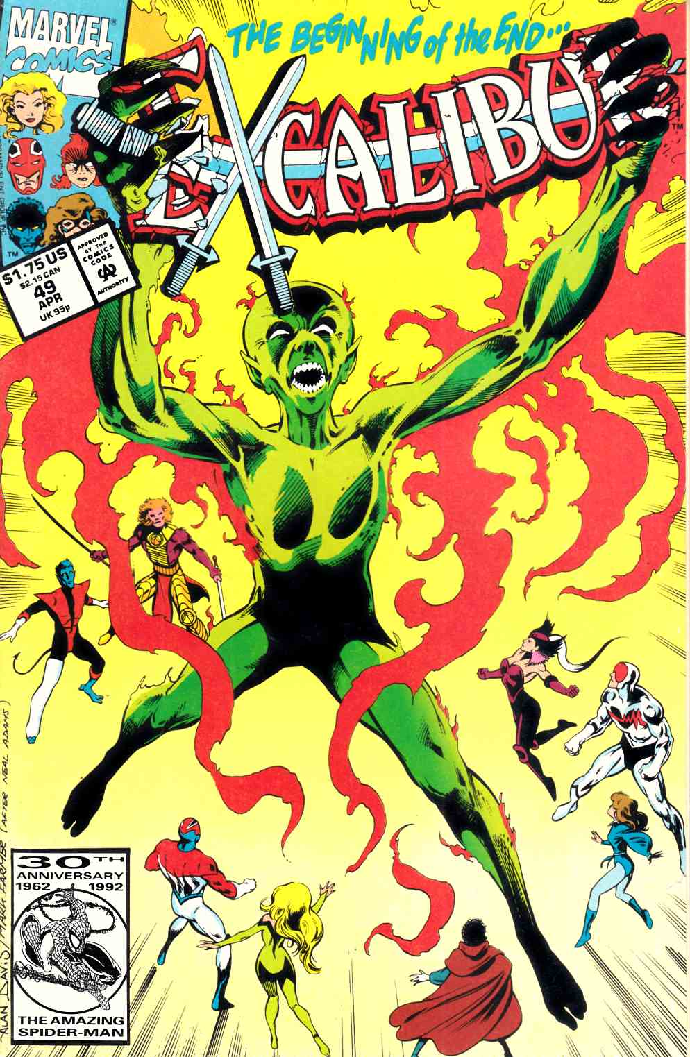 Excalibur #49 Fine (6.0) [Marvel Comic] THUMBNAIL
