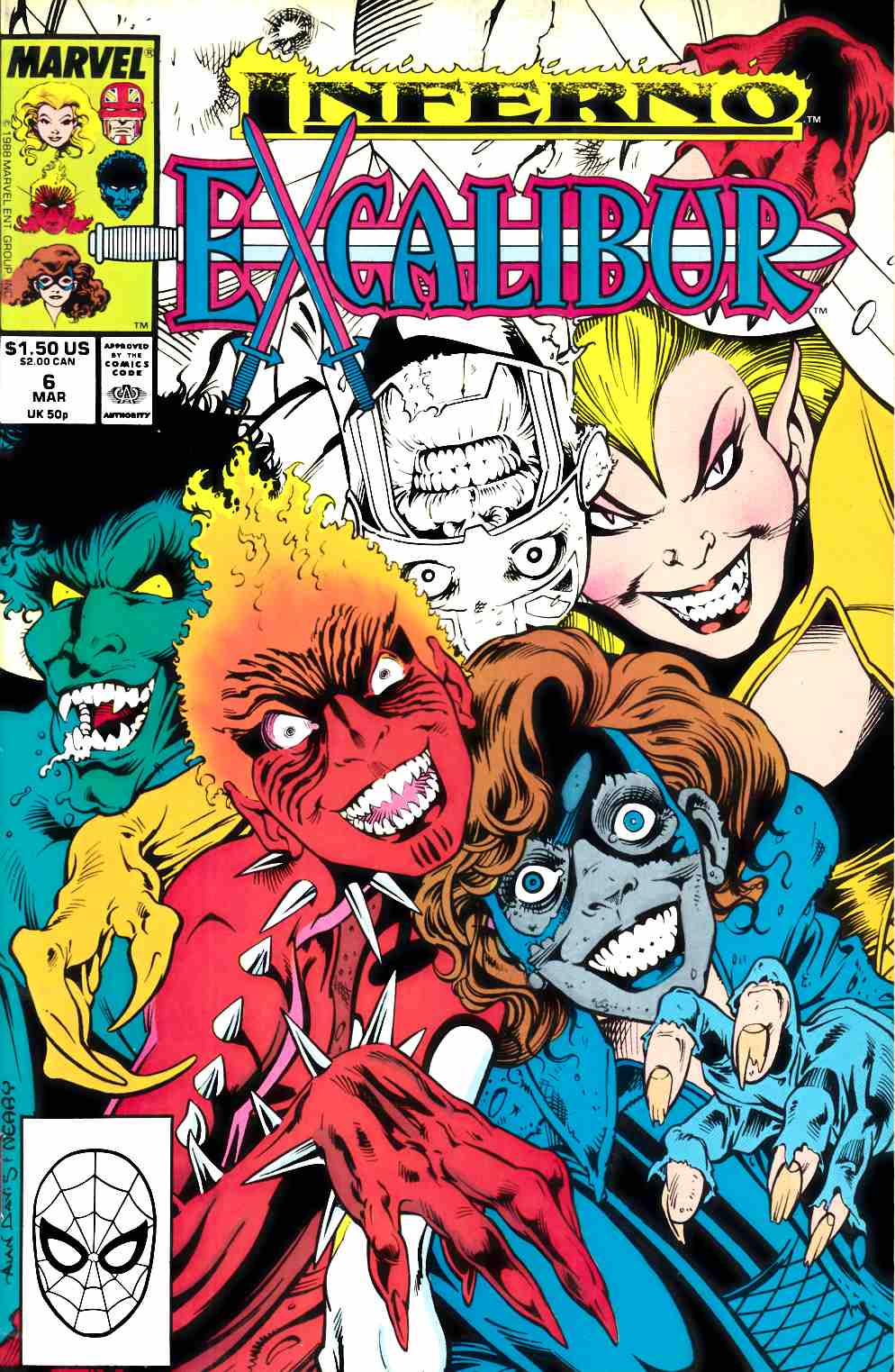 Excalibur #6 Very Fine (8.0) [Marvel Comic] LARGE