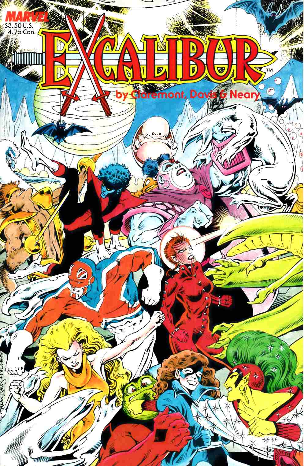 Excalibur The Sword Is Drawn #1 Second Printing Very Fine (8.0) [Marvel Comic] THUMBNAIL