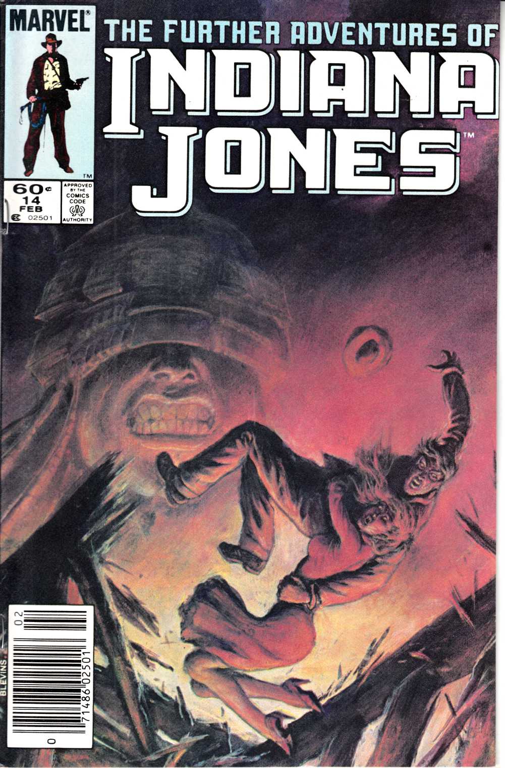 Further Adventures of Indiana Jones #14 Newsstand Edition Very Fine (8.0) [Marvel Comic] THUMBNAIL