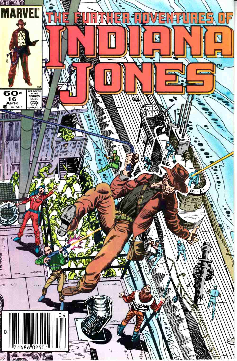 Further Adventures of Indiana Jones #16 Newsstand Edition Very Fine (8.0) [Marvel Comic] THUMBNAIL