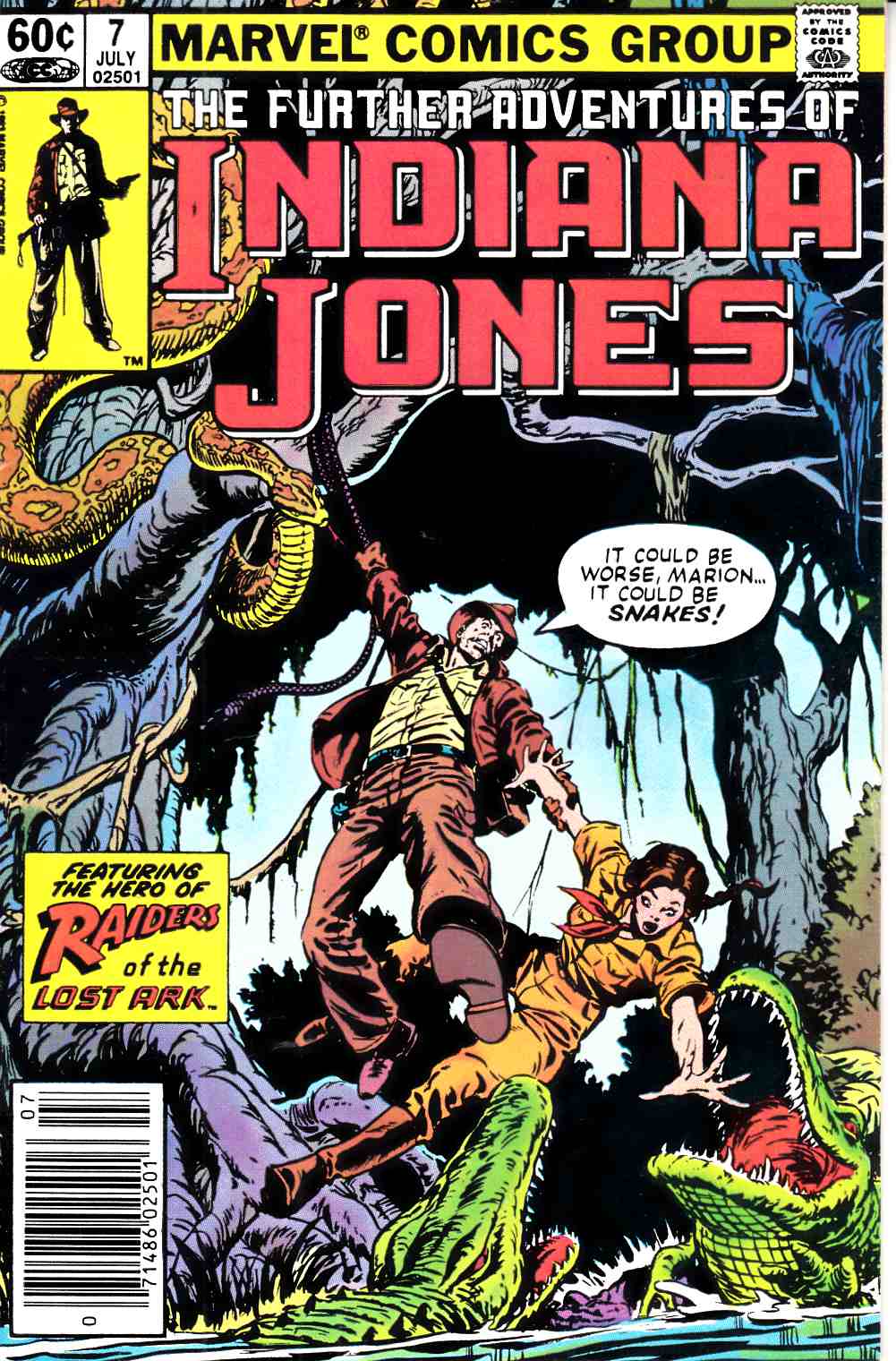 Further Adventures of Indiana Jones #7 Newsstand Edition Very Fine (8.0) [Marvel Comic] THUMBNAIL