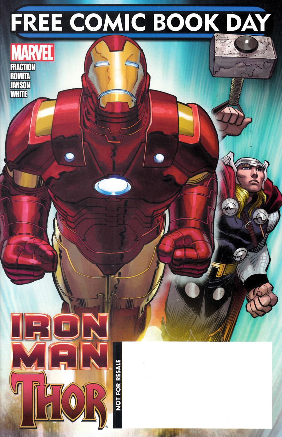 FCBD 2010 Iron Man Thor #1 Near Mint (9.4) [Marvel Comic] LARGE