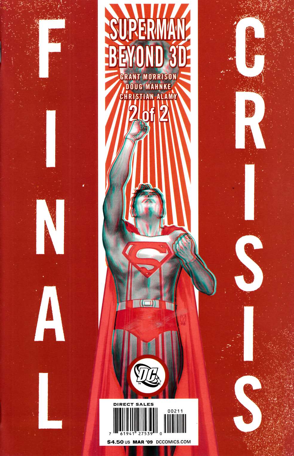 Final Crisis Superman Beyond 3-D #2 Cover A Very Fine (8.0) [DC Comic] LARGE