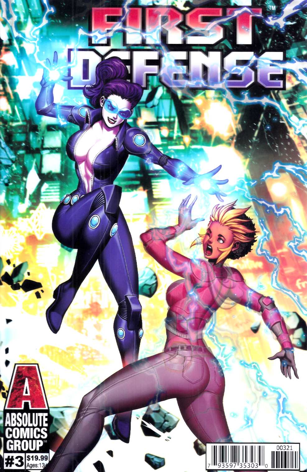 First Defense #3 Cover B Lenticular Near Mint (9.4) [Absolute  Comic] LARGE