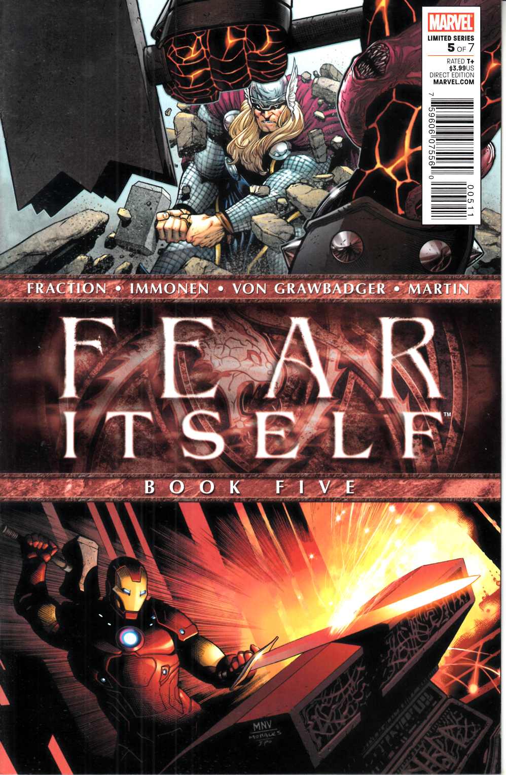 Fear Itself #5 Near Mint (9.4) [Marvel Comic] THUMBNAIL