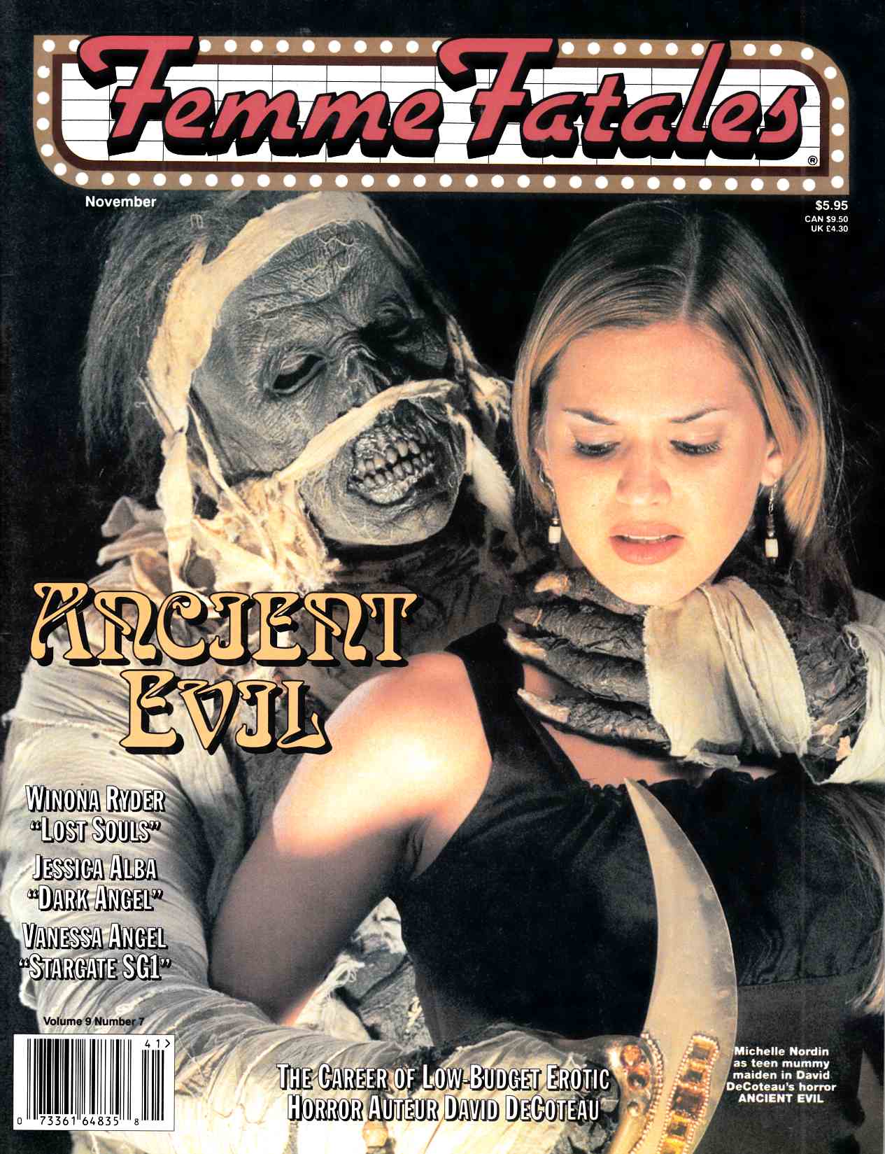 Femme Fatales November 2000 Near Mint (9.4) [CFQ Magazine] LARGE