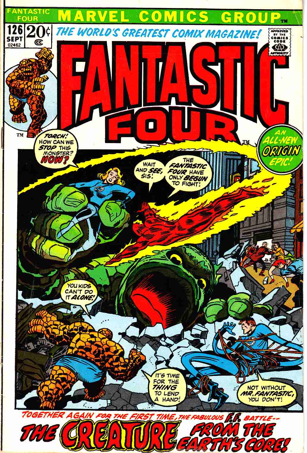 Fantastic Four #126 Fine Minus (5.5) [Marvel Comic] THUMBNAIL