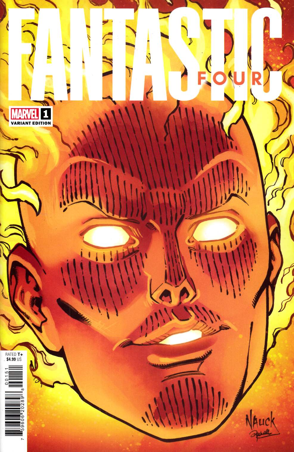 Fantastic Four #1 Nauck Variant Cover Near Mint (9.4) [Marvel Comic] THUMBNAIL
