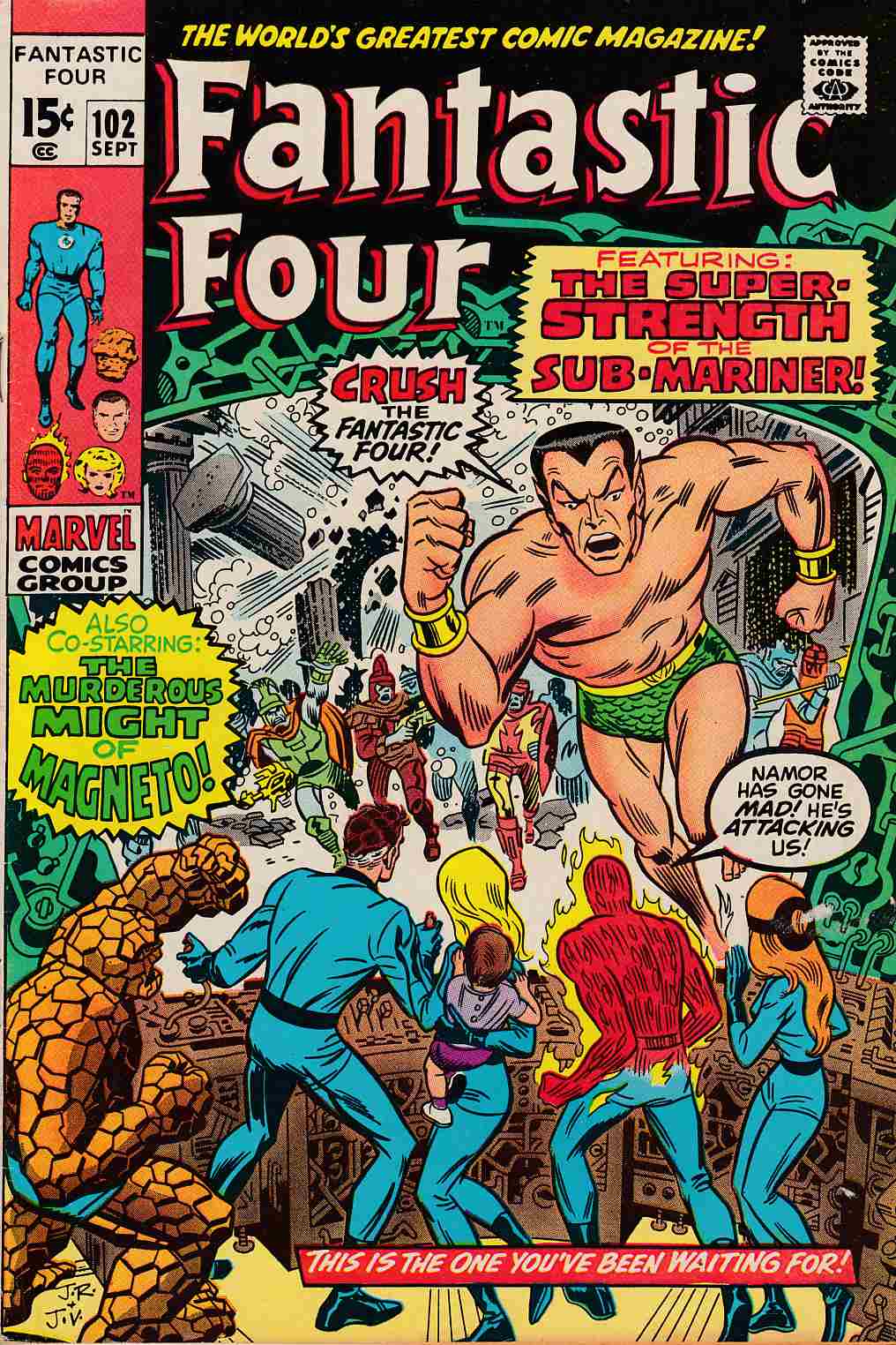 Fantastic Four #102 Fine (6.0) [Marvel Comic] THUMBNAIL