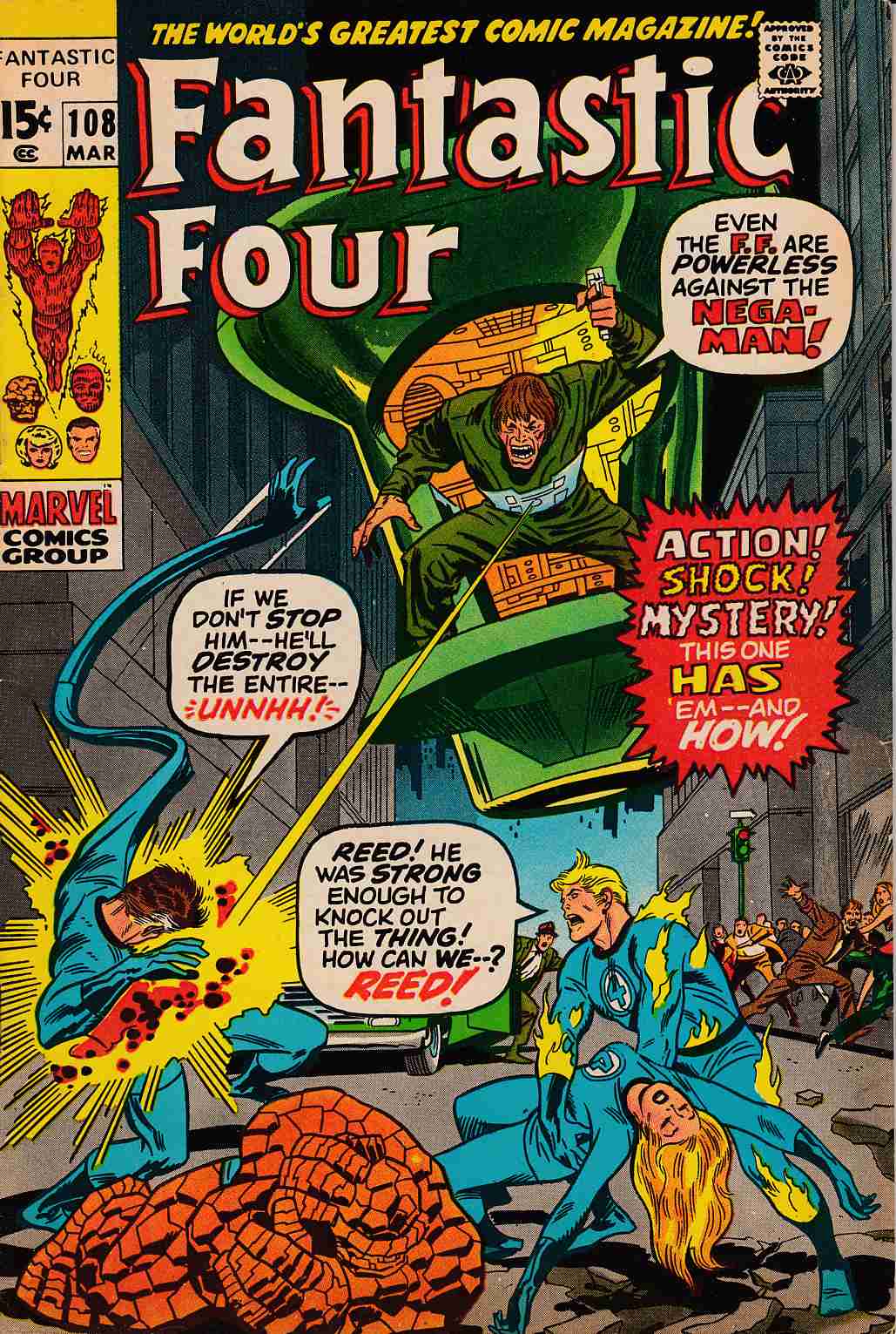 Fantastic Four #108 Very Fine (8.0) [Marvel Comic] THUMBNAIL