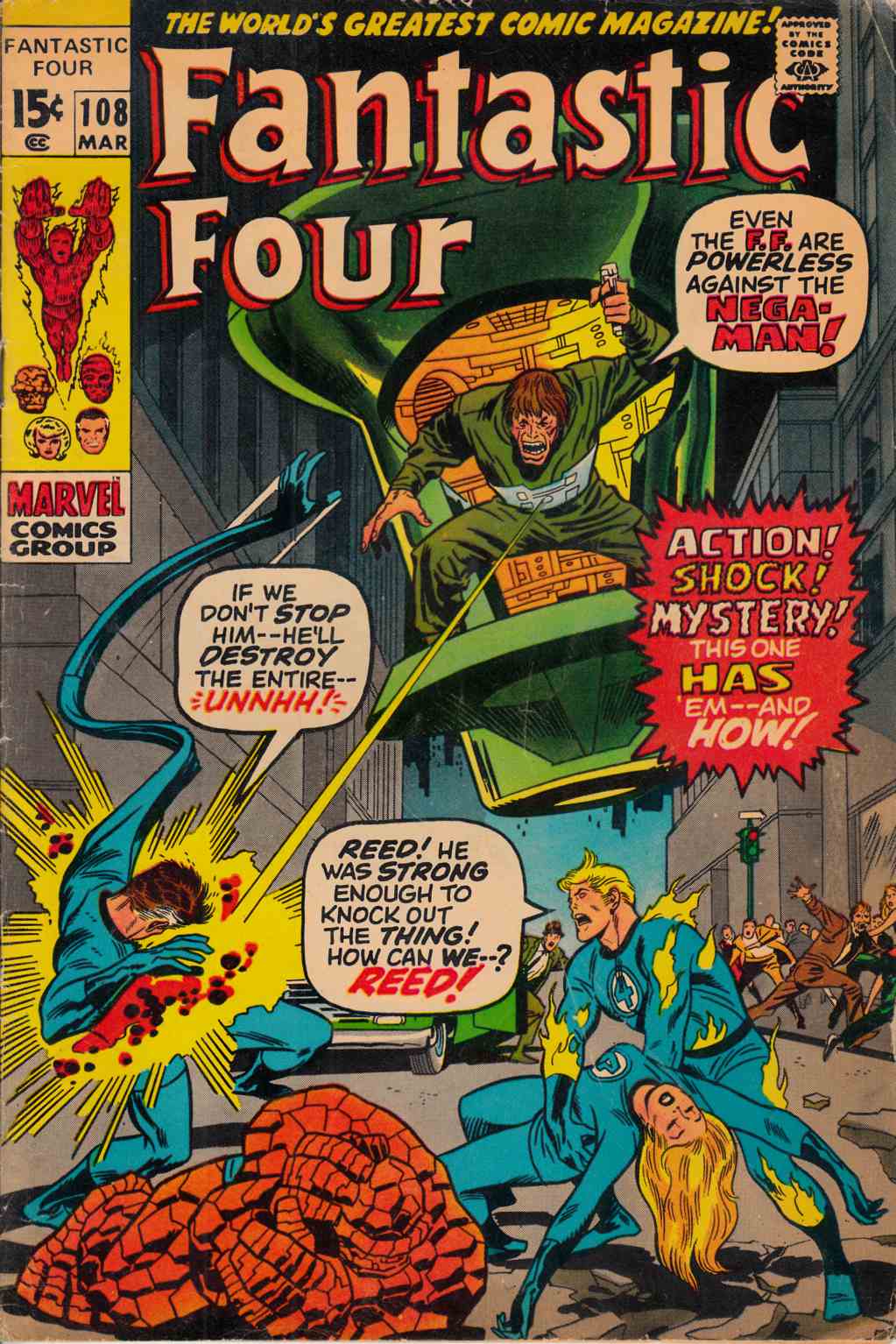 Fantastic Four #108 Very Good (4.0) [Marvel Comic] THUMBNAIL