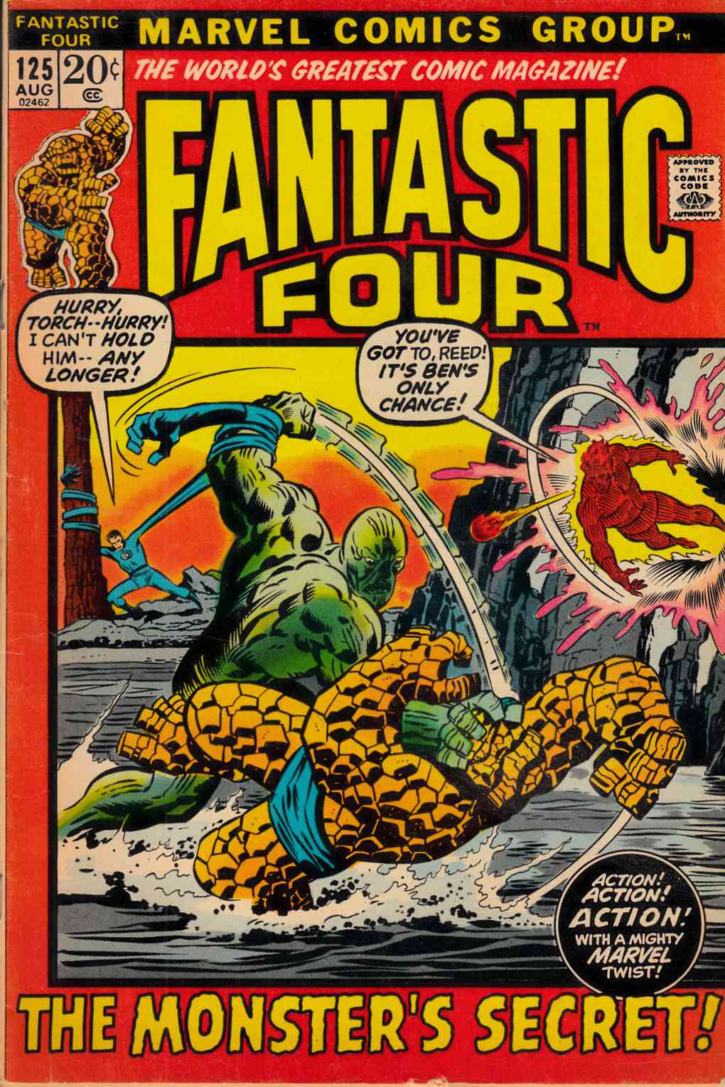 Fantastic Four #125 Fine (6.0) Marvel Comic] THUMBNAIL