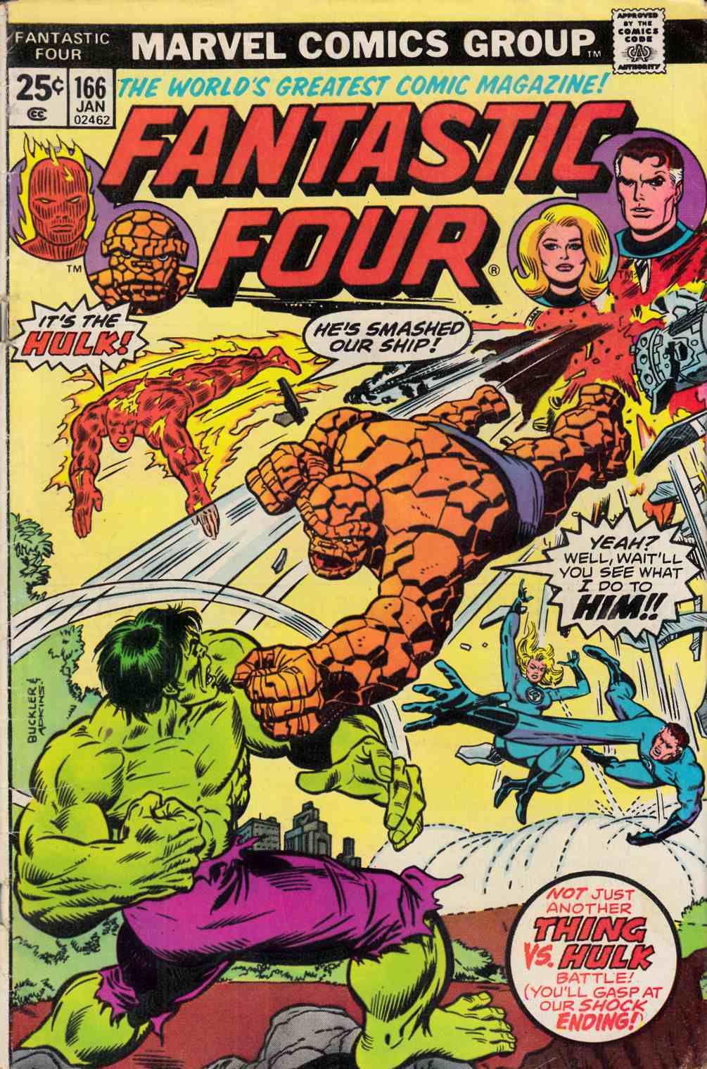 Fantastic Four #166 Fair (1.0) [Marvel Comic] THUMBNAIL