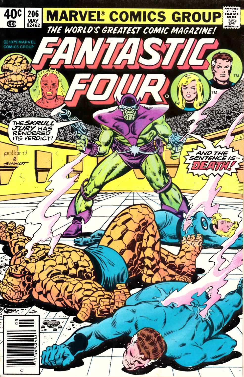 Fantastic Four #206 Fine Plus (6.5) [Marvel Comic] THUMBNAIL