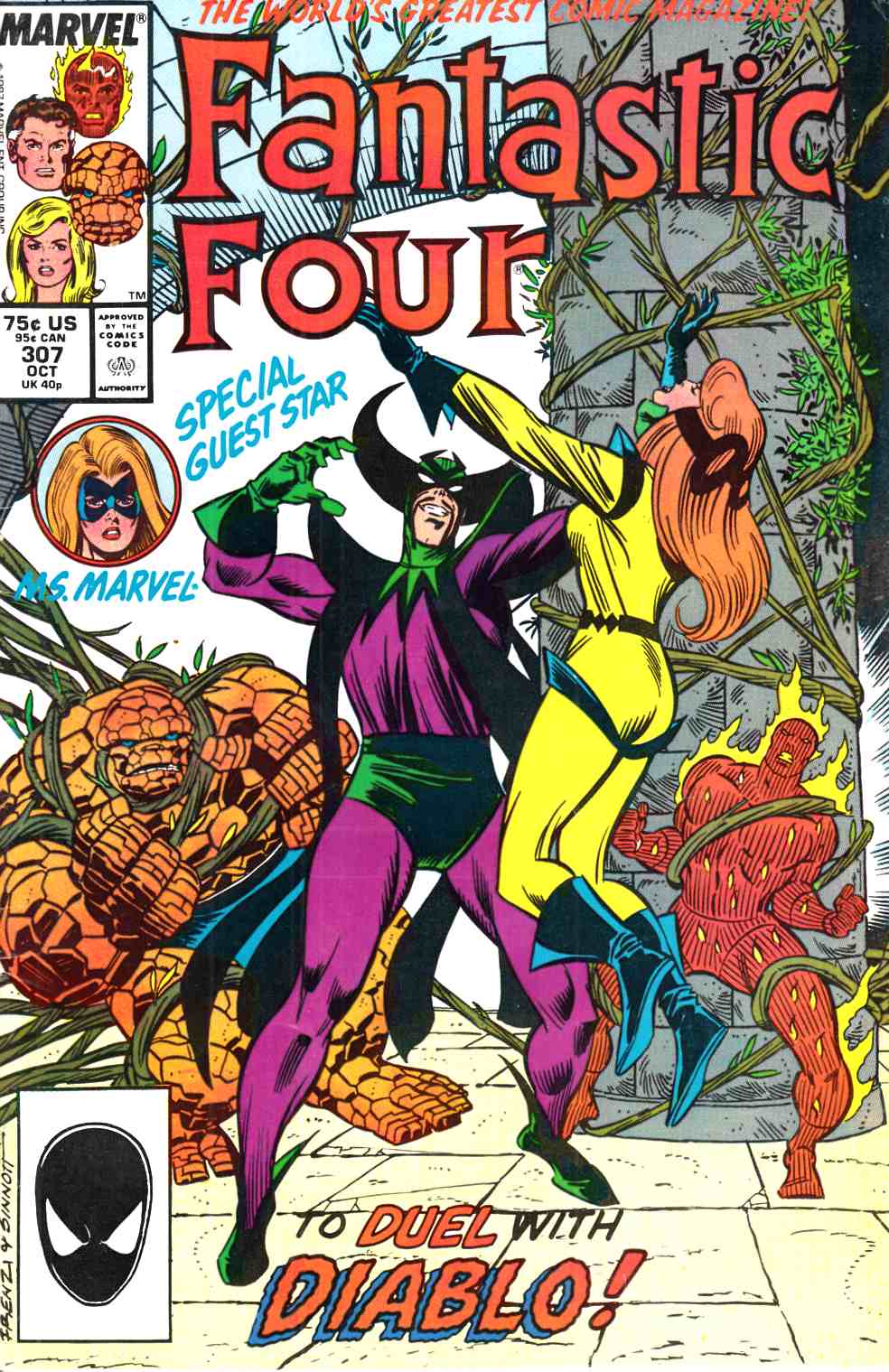 Fantastic Four #307 Fine (6.0) [Marvel Comic] LARGE