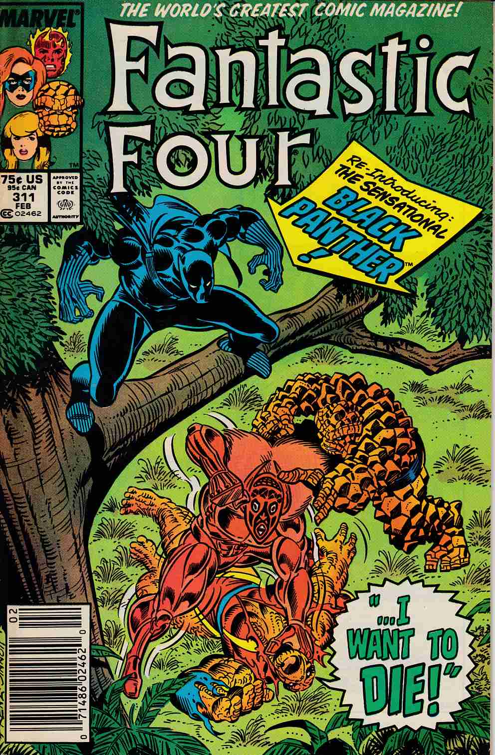 Fantastic Four #311 Newstand Edition Very Good (4.0) [Marvel Comic] LARGE