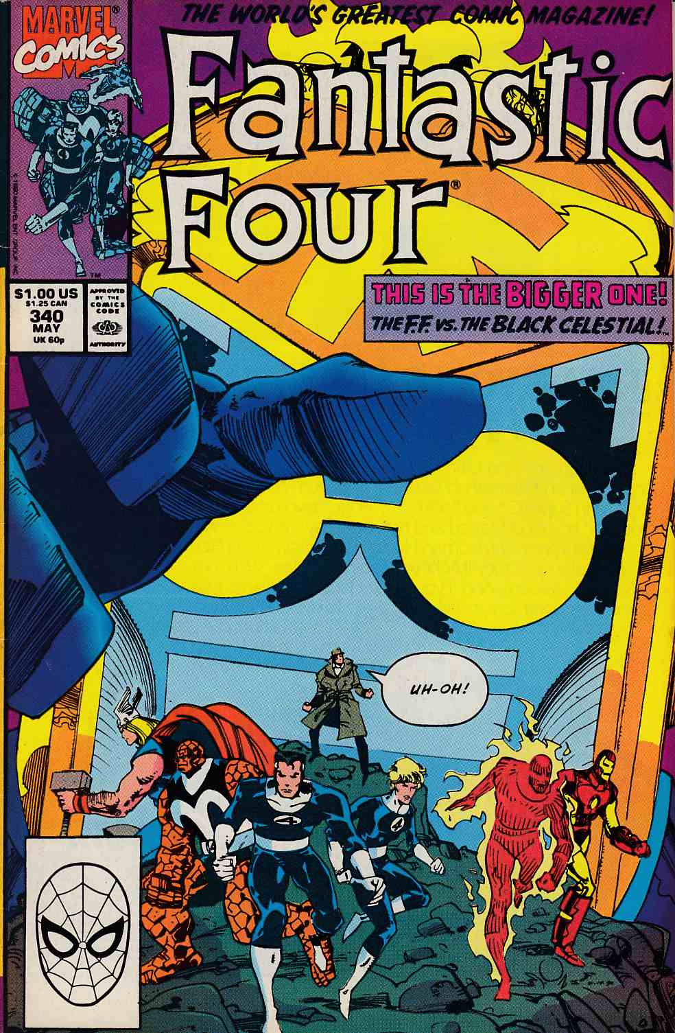 Fantastic Four #340  Fine (6.0) [Marvel Comic] LARGE