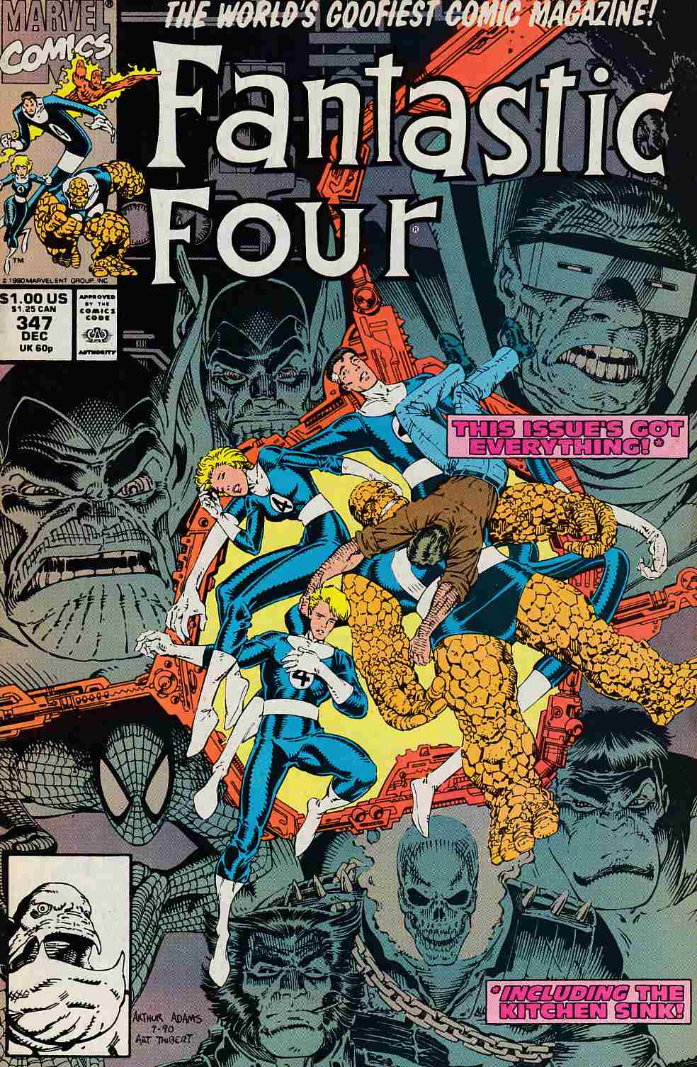 Fantastic Four #347 Fine (6.0) [Marvel Comic] LARGE