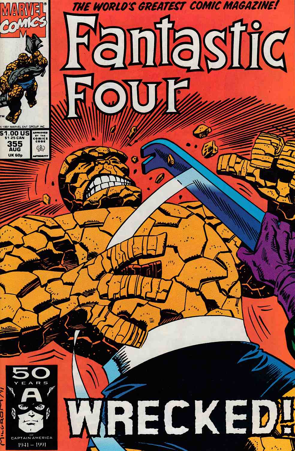 Fantastic Four #355 Very Fine (8.0) [Marvel Comic] LARGE