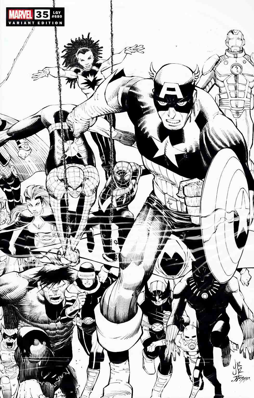 Fantastic Four #35 Romita PRH B&W Thank You Variant Cover Near Mint (9.4) [Marvel Comic] LARGE