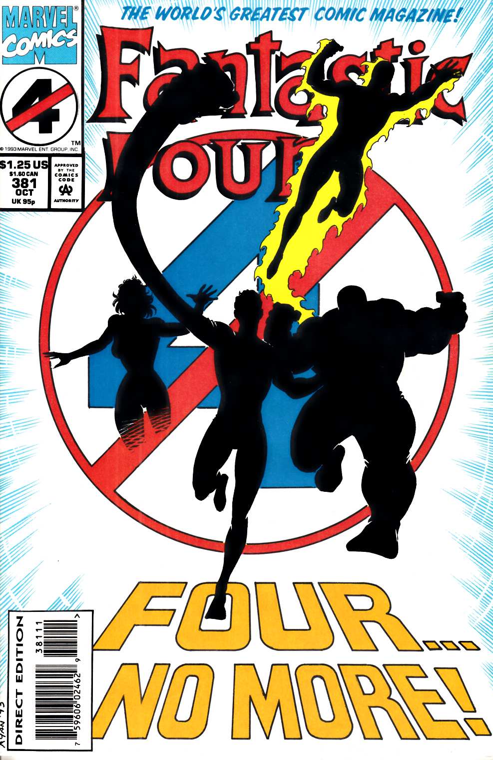 Fantastic Four #381 Near Mint (9.4) [Marvel Comic] THUMBNAIL