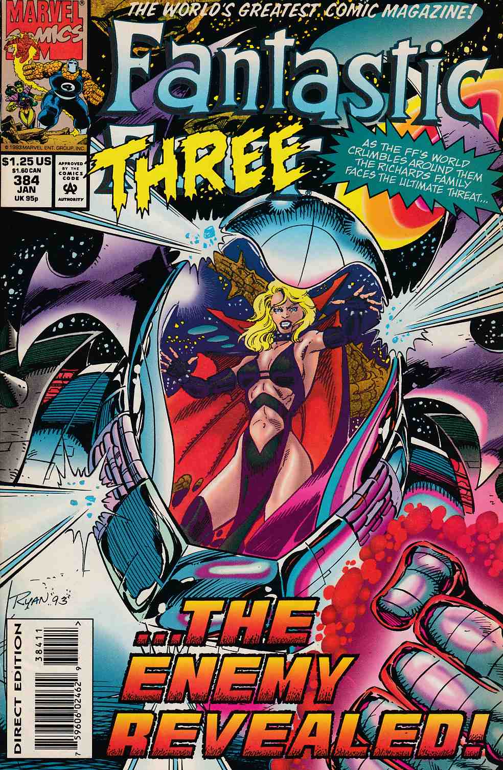 Fantastic Four #384 Very Fine (8.0) [Marvel Comic] THUMBNAIL