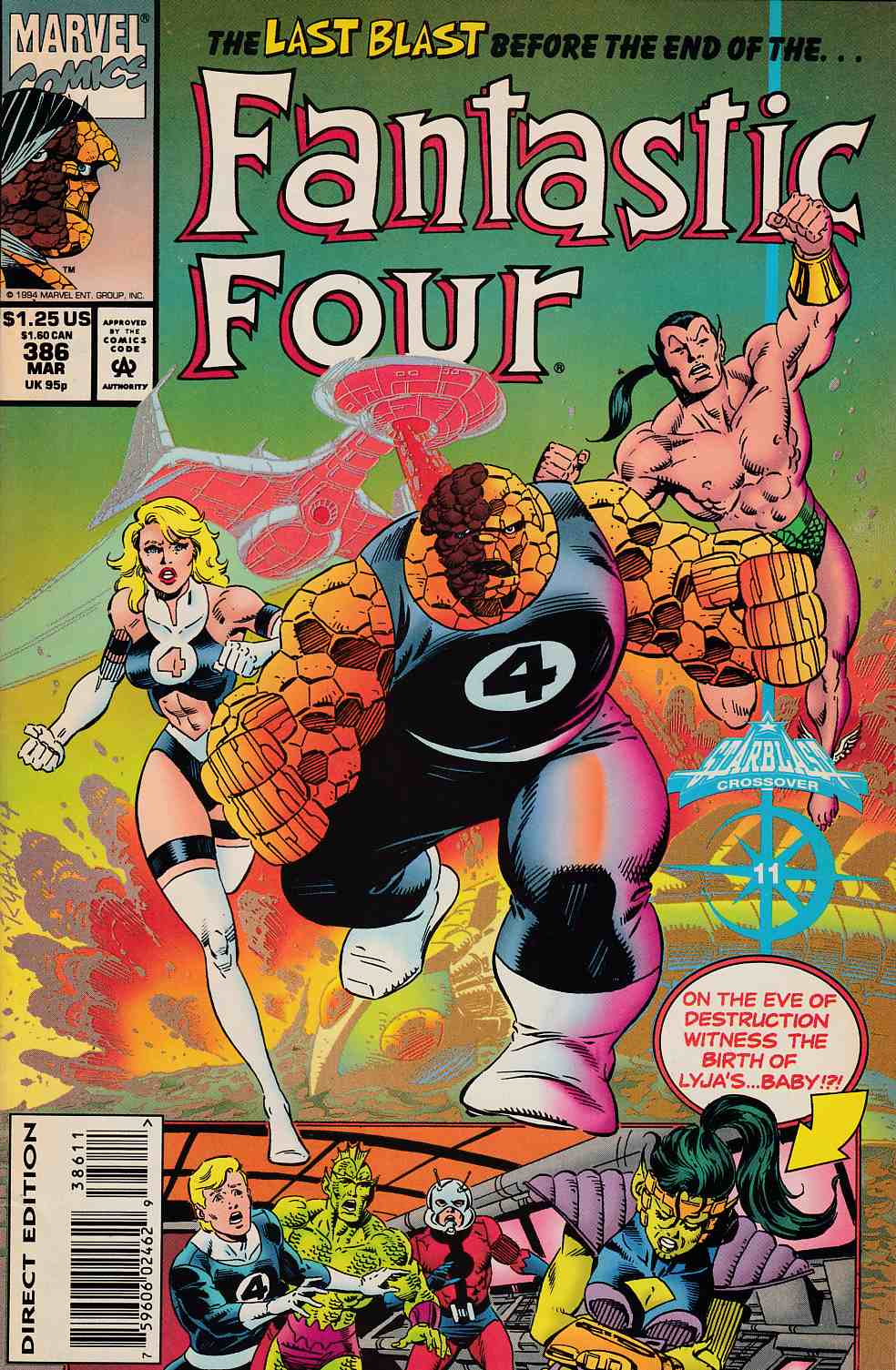 Fantastic Four #386 Near Mint (9.4) [Marvel Comic] THUMBNAIL