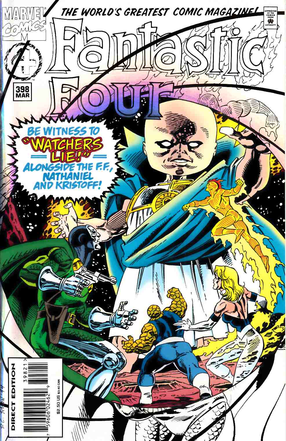 Fantastic Four #398 Foil Cover Very Fine (8.0) [Marvel Comic] THUMBNAIL
