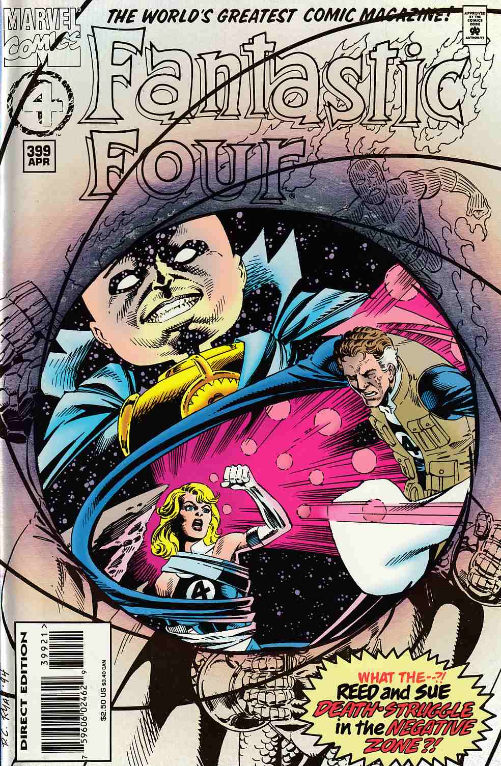 Fantastic Four #399 Foil Cover Edition Very Fine (8.0) [Marvel Comic] LARGE