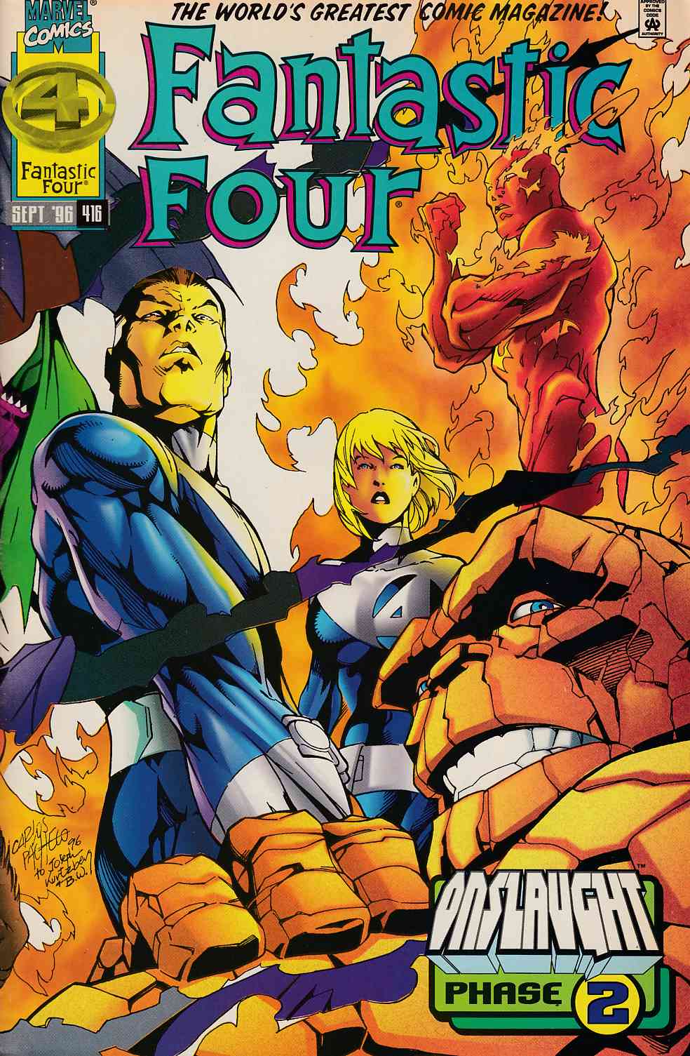 Fantastic Four #416 Near Mint Minus (9.2) [Marvel Comic] LARGE
