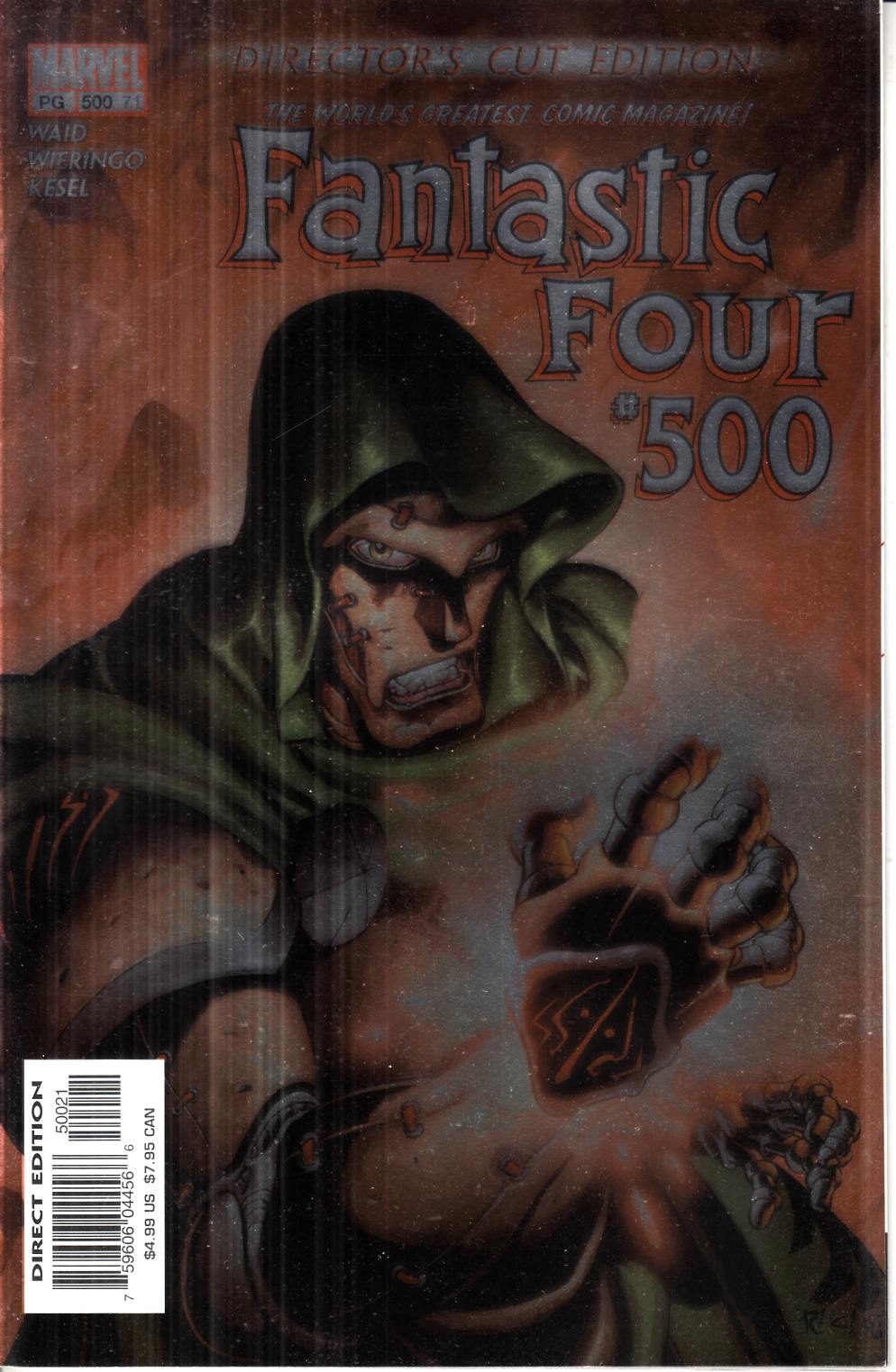Fantastic Four #500 Foil Directors Cut Edition Very Fine (8.0) [Marvel Comic] THUMBNAIL