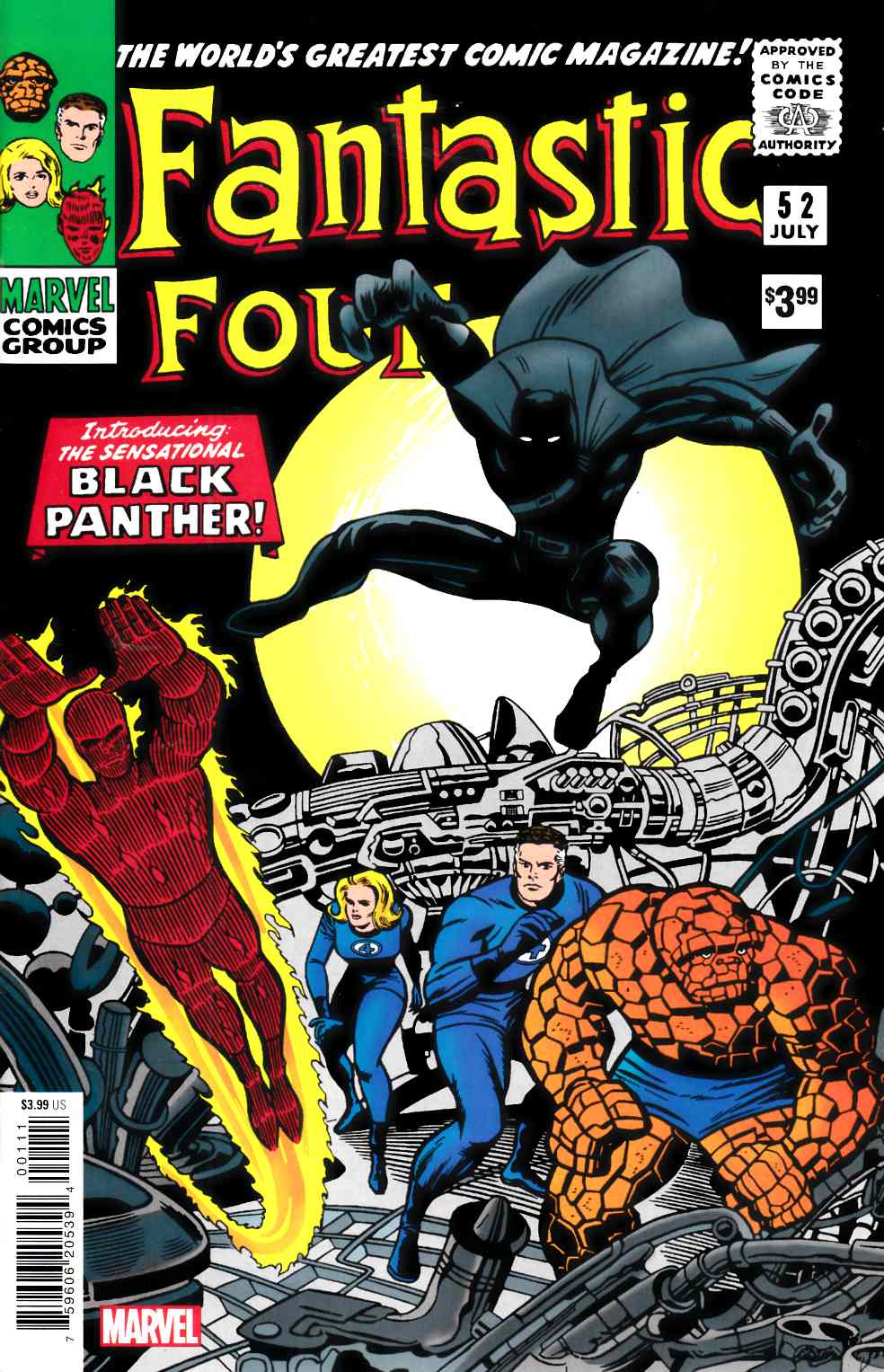 Fantastic Four #52 Facsimile Edition Near Mint (9.4) [Marvel Comic] THUMBNAIL