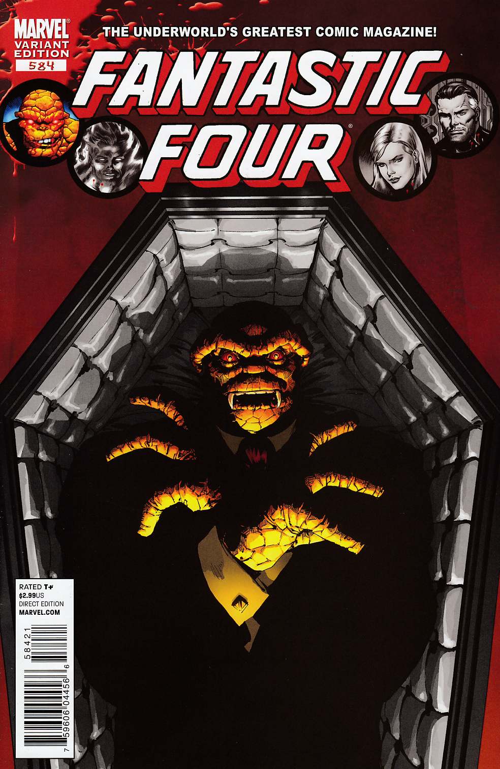 Fantastic Four #584 Yardin Vampire Variant Cover Near Mint (9.4) [Marvel Comic] THUMBNAIL