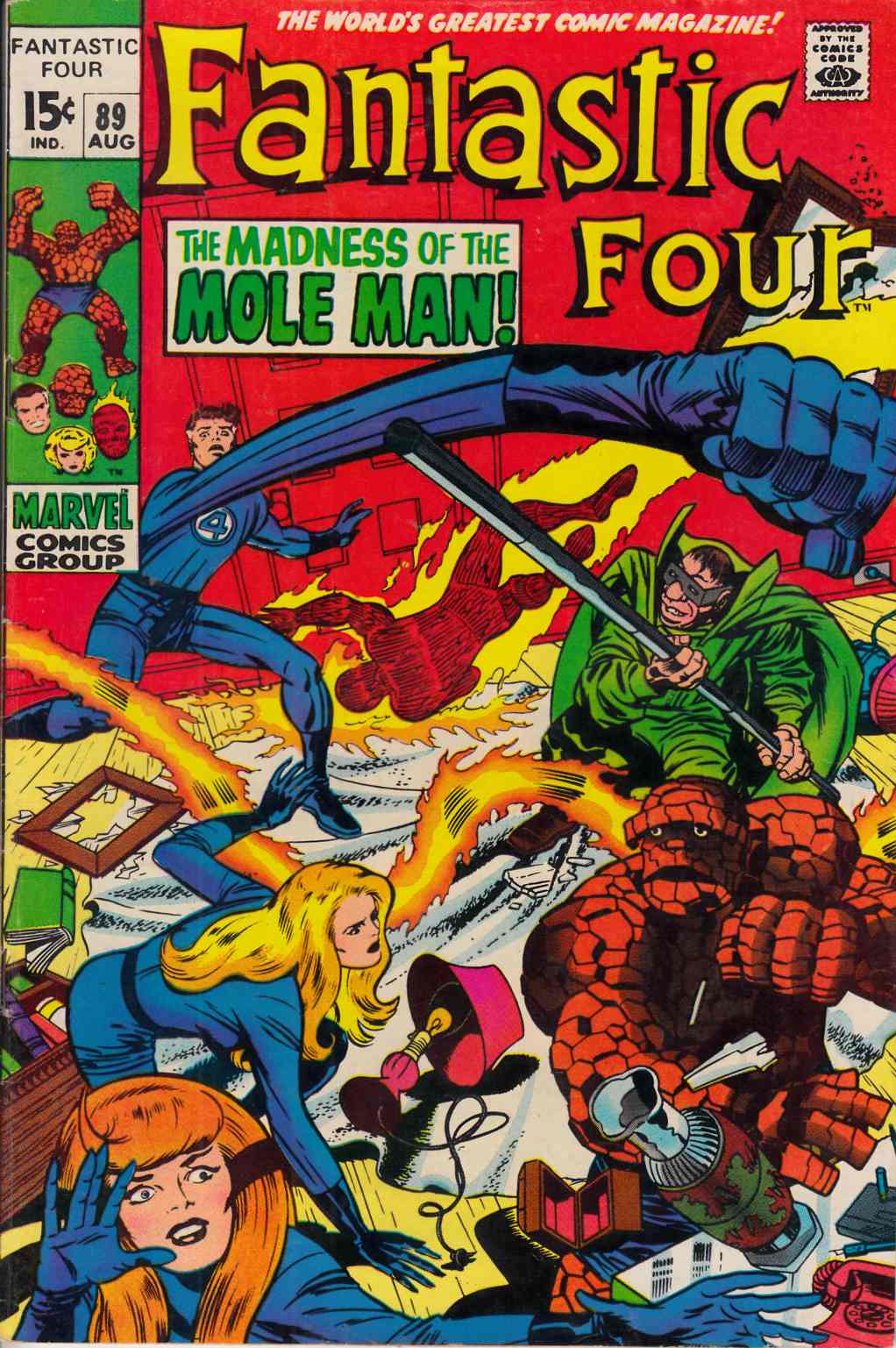 Fantastic Four #89 Fine (6.0) [Marvel Comic] THUMBNAIL