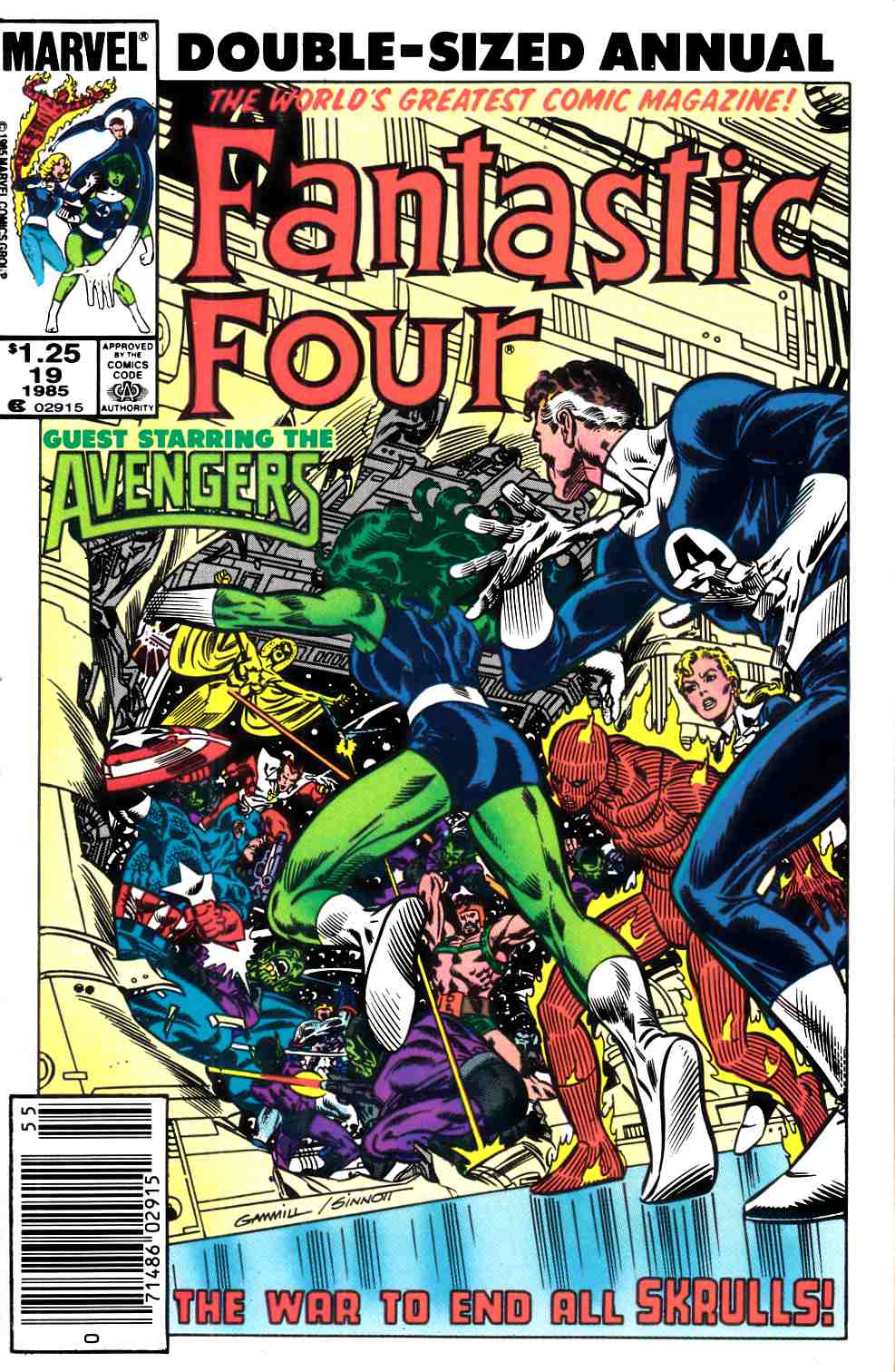 Fantastic Four Annual #19 Newsstand Edition Very Fine (8.0) [Marvel Comic] THUMBNAIL